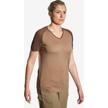 Pánské tričko SOLOGNAC Dámské lehké tričko 500 hnědé XS KAŠTANOVÁ