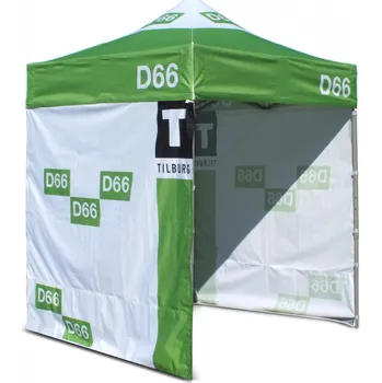 Vlajka Velkoprostorový nůžkový stan 3x4,5 m - Potištěná polo-stěna jednostranně