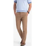 Pánské kalhoty OMBRE OM-PACP-0186 LIGHT BROWN XXL