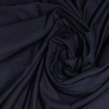 Teplákovina Bambus Navy (E) (Extra hebká bambusová teplákovina)