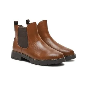 Dámské kozačky Polokozačky Jana 8-25465-43 Hnědá 37