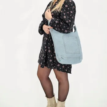 TEJEDA 35x35x13cm LIGHT BLUE JEANS, taška přes rameno