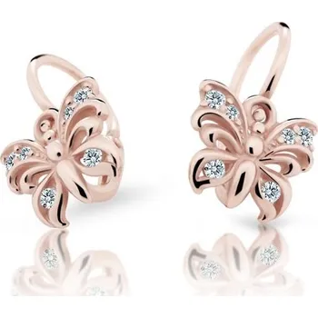 Náušnice CUTIE Motýl dětské zlaté náušnice