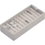 Stackers, Vložka na prsteny Stackers velvet velká světle šedá - Formadore