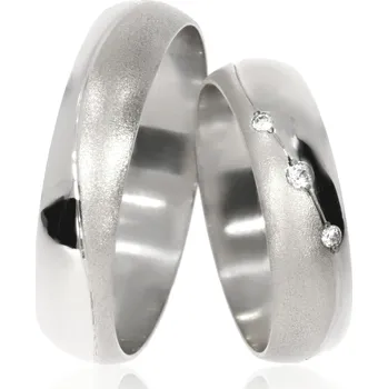 Prsten Zlatnictví Helios Zlaté snubní prsteny L-39 Kameny: Se Zirkony