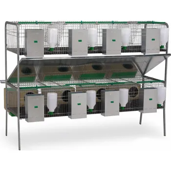 králíkárna Gaun Klecový kotec pro králíky Silleda - dvě patra, 8 kotců