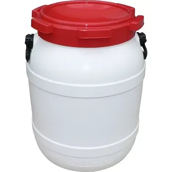 Sud PLASTOVÝ SUD CURTEC 54L UN BÍLO/ČERVENÝ DRŽADLA ŠROUBOVACÍ VÍKO