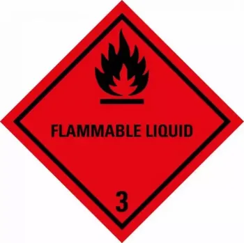 Značení ADR NÁLEPKA SAMOLEPÍCÍ - ADR třída 3 – FLAMMABLE LIQUID (10 X 10 CM) OZN. 290031