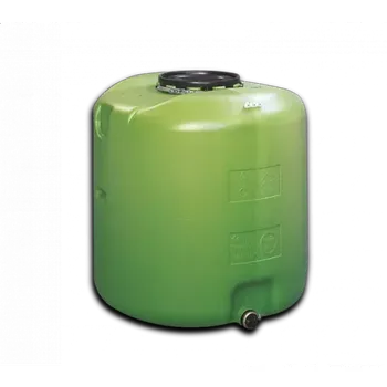 Sud HDPE TANK 1000 L ZELENÝ VÍKO DN 400 MM POZINKOVANÝ UPÍNACÍ KRUH