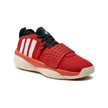 Pánská sálová obuv Basketbalové boty adidas Dame 8 EXTPLY IF1506 Červená 42_23