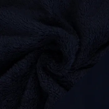 Fleece oboustranný Tmavě modrá (E) (Huňatý fleece oboutsranný)