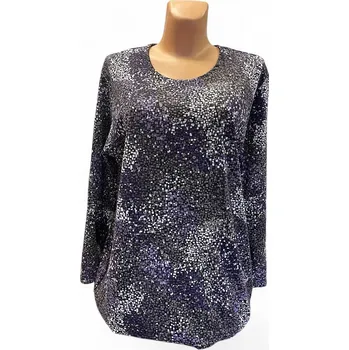 Dámská halenka Dámská trička, Barva Fialová, Velikost XL 44, Materiál 65% bavlna 35%polyester