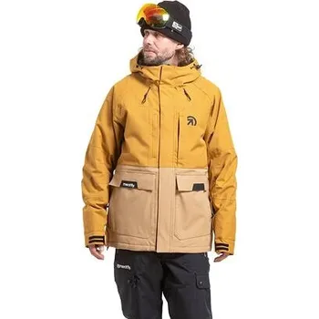 Meatfly pánská SNB & SKI bunda Vertigo Wood / Tan | Hnědá | Velikost S