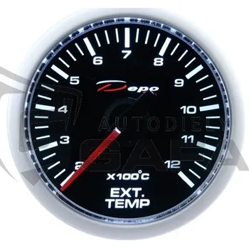 Budík Přídavný budík DEPO CSM 52mm Tepl. Výfuk. Plyn.