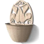 BAMA Závěsný květináč GERLA PAGLIA, 32cm, světle hnědá