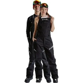 Snowboardové kalhoty Meatfly unisex SNB & SKI laclové kalhoty Kenny Black | Černá | Velikost S