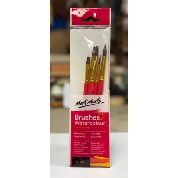 Umělecký štětec Štětce Mont Marte sada akvarel 4ks