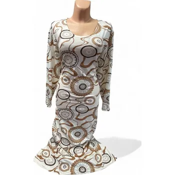 Dámské šaty Šaty KLOFIKA, Barva Smetanová, Velikost XXXL 54, Materiál 96% Viskoza 4% Lycra