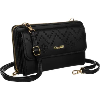 Kabelka Stylová peněženka s dlouhým popruhem Barva: Černá