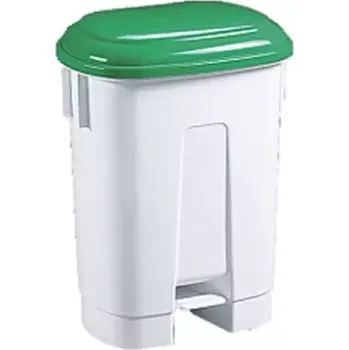 Odpadkový koš ODPADKOVÝ KOŠ SARA 60 L, ROZM. 51 X 37 X 67 CM BÍLO-ZELENÝ