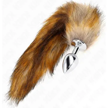 Anální kolík Kink Fox Tail with Metal Plug Brown