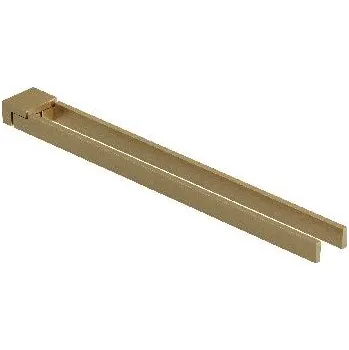 Držák na ručník Kludi Vela C - Dvojitý držák na ručníky, kartáčované zlato 31977N0