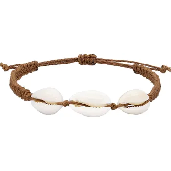 Náramek Olivie Náramek z mušlí HNĚDÝ 9233