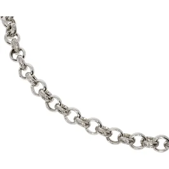 Náramek Zlatnictví Helios Pevný stříbrný náramek kolečka