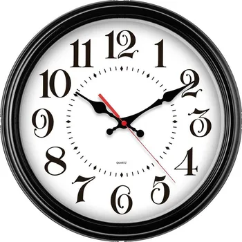 Hodiny EUROTIME 80882-05 Quartz nástěnné hodiny 31 cm , černá