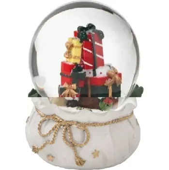 Vánoční dekorace Vánoční hrací sněžítko Dárky VÁNOCE BRANDANI (barva - bílá, zlatá)