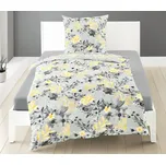 Bierbaum povlečení bavlněný satén 6475 Yellow Garden 140x200/70x90 cm