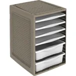 BAMA Box ORDINO 34x41x53 cm, barva hnědá/šedá