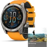Garmin Fenix 8 51mm AMOLED, Titan Sapphire Graphite Orange