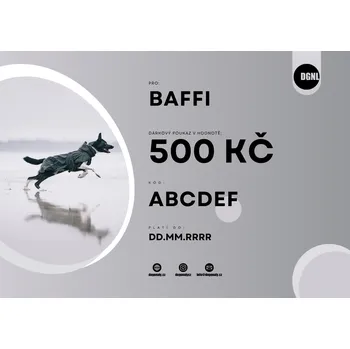 Dárkový potravinový koš DÁRKOVÝ POUKAZ 500 KČ Klasický