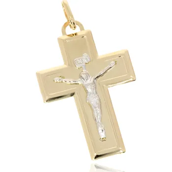 Přívěsek Zlatnictví Helios Přívěsek kříž a Kristus