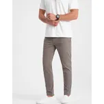 Pánské kalhoty OMBRE OM-PACP-0151 DARK BEIGE XL