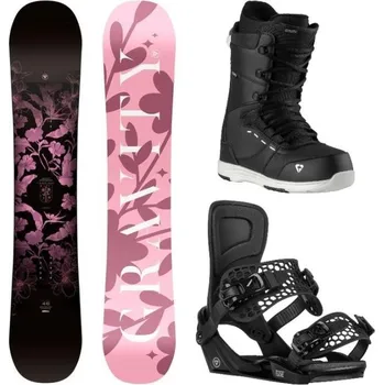 Snowboarding Gravity Empire 24/25 dámský snowboard + Gravity Rise black vázání + Gravity Bliss black/white boty 155 cm + M (EU 38-41) + DÁREK + Doprava ZDARMA