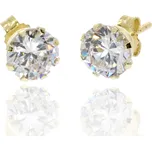 Zlatnictví Helios Náušnice s třpytivým zirkonem