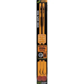 Rybářský háček Fox Návazec Edges Wide Gape Rigs 2 ks - Háček 4