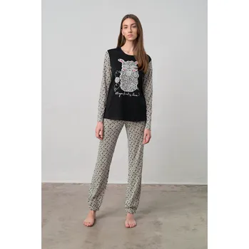 Pánské pyžamo Vamp - Pyžamo s dlouhým rukávem 15975 - Vamp black L