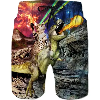 Pánské kraťasy Unisex kraťasy s 3D potiskem zvířat Velikost: XL, Barva (Varianta): PZM25893