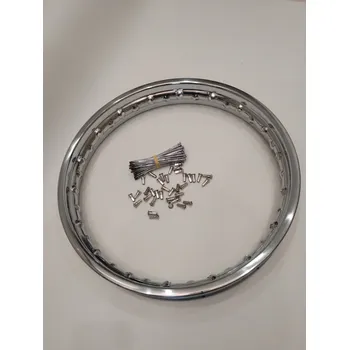 Kolo pro motocykl Jawa ČZ 125-175 malá kývačka český výplet kola chrom a ráfek 16"x 1,6"