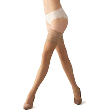 Dámské punčochy Giulia Tělové samodržící punčochy Passion 20 DEN béžová 3/4