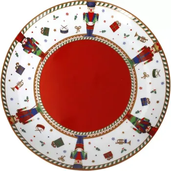 Porcelánový servírovací talíř 30 cm Lo Schiaccianoci II. BRANDANI (barva - porcelán, barevná)