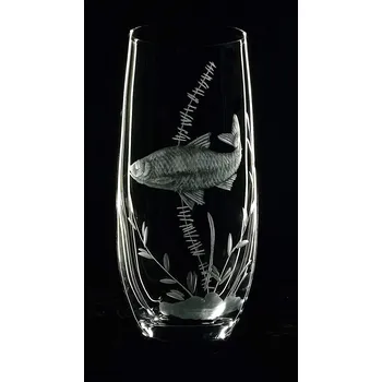 Sklenice sklenice na pivo Club 350ml s rytinou síha - ručně ryté (broušené) dárková krabička, dárek pro rybáře