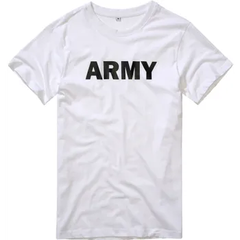 Pánské oblečení Pánské triko ARMY, Brandit, bílá, S