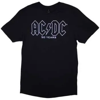 Zahraniční hudba AC/DC: Ac/dc Unisex T-shirt: History Logo (back Print) (x-large) XL
