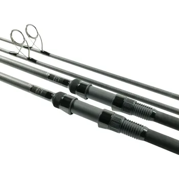 Rybářský prut Harrison Advanced Rods Harrison kaprový prut Aviator Plus 12,6ft 3,5lb All Black, sedlo 1K Carbon, Fullshrink, Kigan ZDZ Gunsmoke 50mm