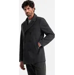Pánský kabát OMBRE OM-COWC-0115 GRAPHITE M