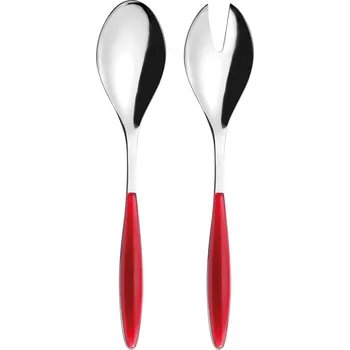 Příbor Guzzini, Lžíce na salát Feeling červené 2 ks - Formadore